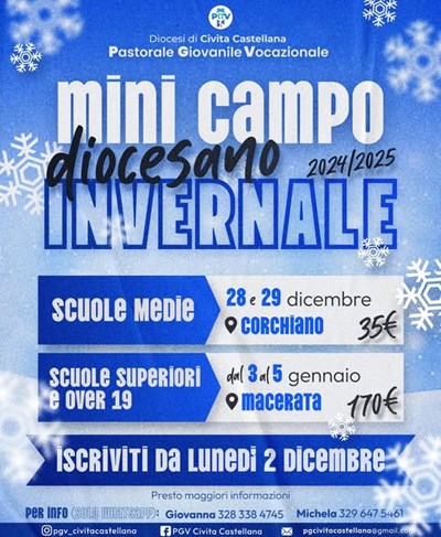 Mini campo diocesano INVERNALE 2024/2025
